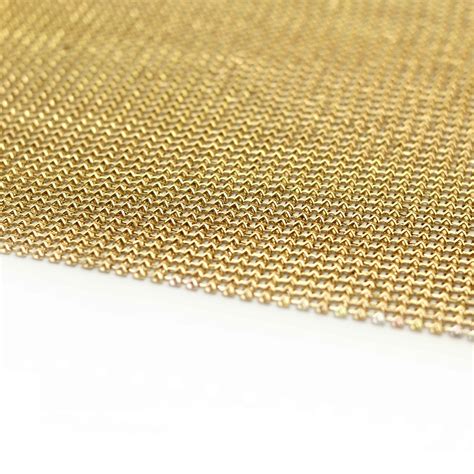 gold metal mesh